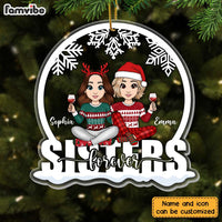 Personalized Sisters Forever Ornament NB141 36O28 thumb 1