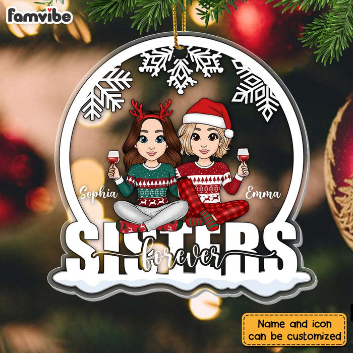 Personalized Sisters Forever Ornament NB141 36O28 1