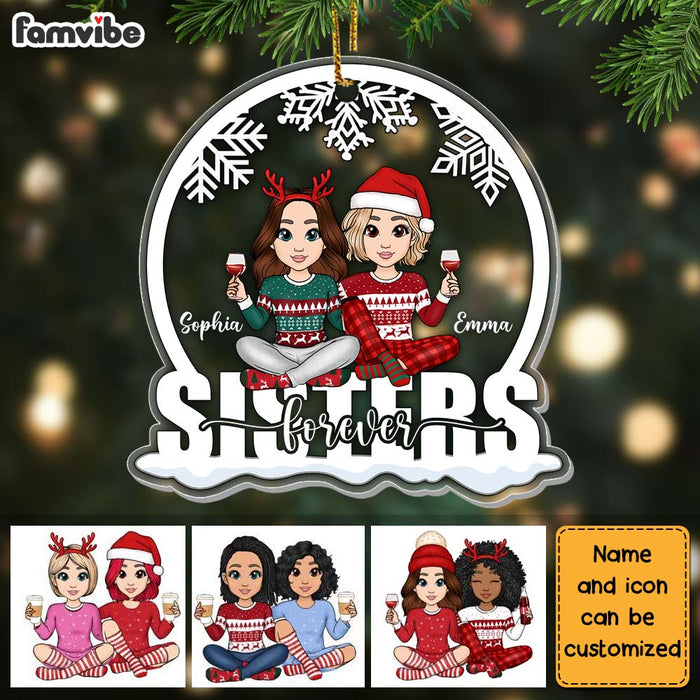 Personalized Sisters Forever Ornament NB141 36O28 1