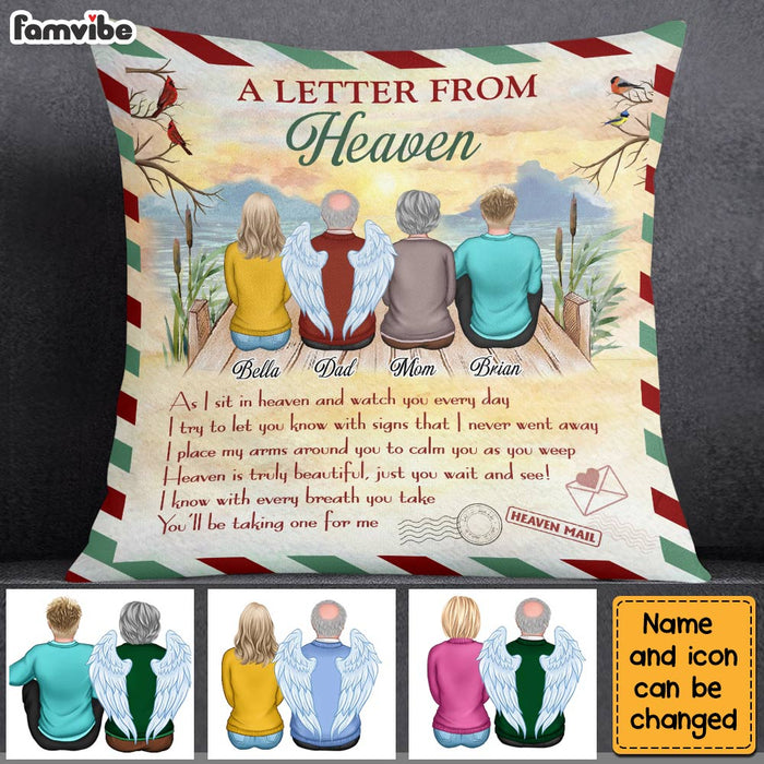 Personalized Letter From Heaven Pillow NB214 36O28 1