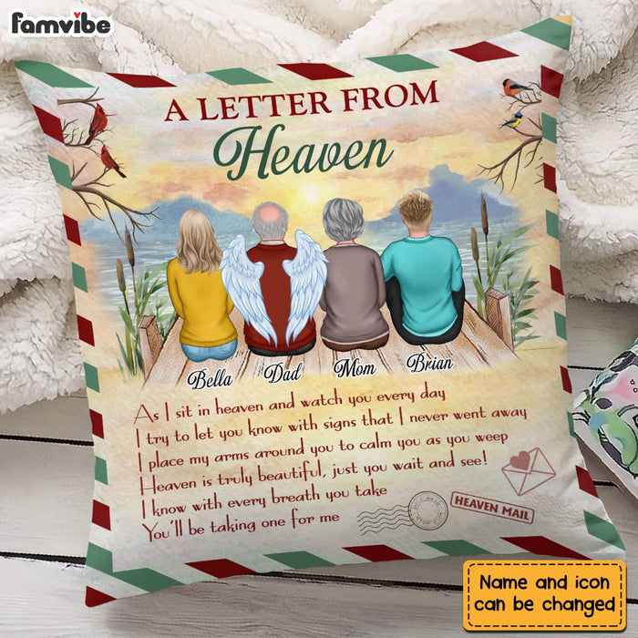 Personalized Letter From Heaven Pillow NB214 36O28 1