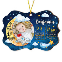 Personalized Baby First Christmas Elephant Photo Benelux Ornament NB173 23O53 thumb 1