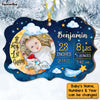 Personalized Baby First Christmas Elephant Photo Benelux Ornament NB173 23O53 1