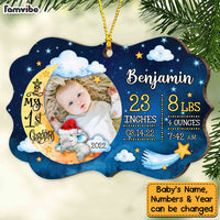 Personalized Baby First Christmas Elephant Photo Benelux Ornament NB173 23O53 thumb 1