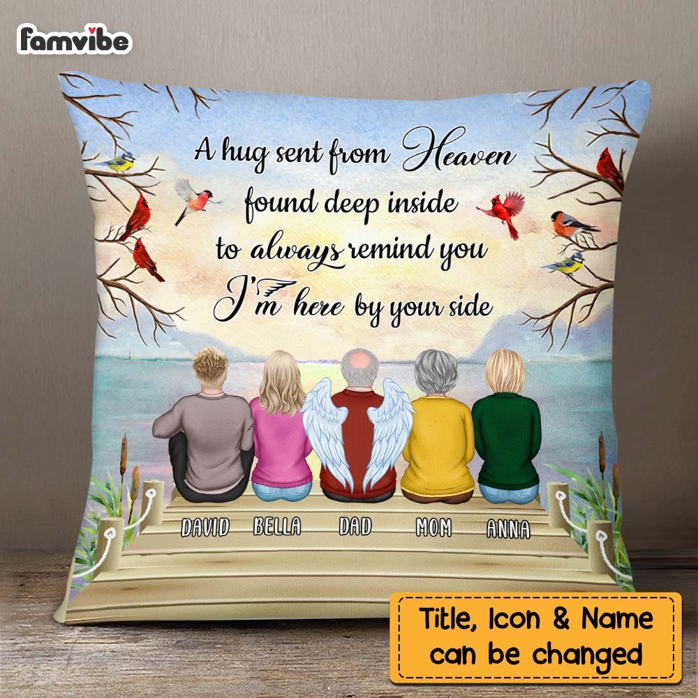 Personalized Cardinal Memorial A Hug From Heaven Pillow NB222 58O75 Primary Mockup