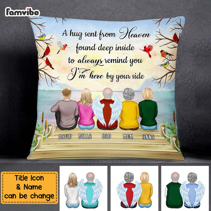 Personalized Cardinal Memorial A Hug From Heaven Pillow NB222 58O75 1