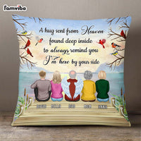 Personalized Cardinal Memorial A Hug From Heaven Pillow NB222 58O75 thumb 1