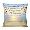 Personalized Cardinal Memorial A Hug From Heaven Pillow NB222 58O75 1