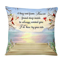 Personalized Cardinal Memorial A Hug From Heaven Pillow NB222 58O75 thumb 1
