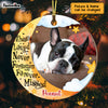 Personalized Dog Loss Memo Photo Circle Ornament NB145 23O73 1
