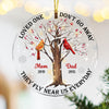 Personalized Those Loved One Memo Cardinal Circle Ornament NB177 30O58 1