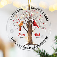 Personalized Those Loved One Memo Cardinal Circle Ornament NB177 30O58 thumb 1
