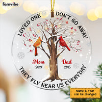 Personalized Those Loved One Memo Cardinal Circle Ornament NB177 30O58 thumb 1