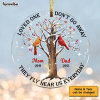 Personalized Those Loved One Memo Cardinal Circle Ornament NB177 30O58 thumb 1