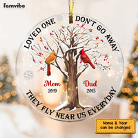 Personalized Those Loved One Memo Cardinal Circle Ornament NB177 30O58 thumb 1