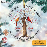 Personalized Those Loved One Memo Cardinal Circle Ornament NB177 30O58 thumb 1