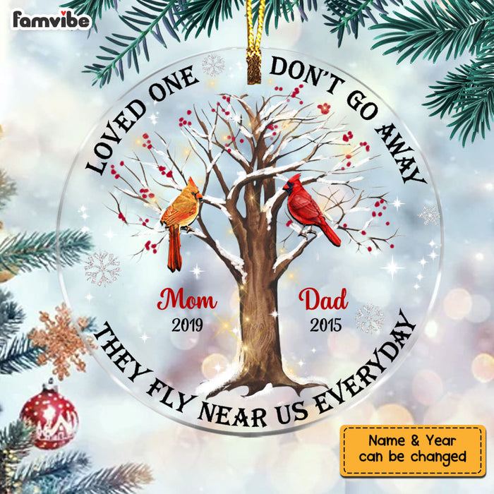 Personalized Those Loved One Memo Cardinal Circle Ornament NB177 30O58 1