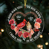 Personalized Memo Cardinal Christmas Circle Ornament NB141 85O58 1