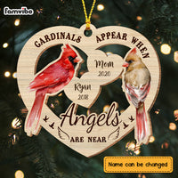 Personalized Heaven Is A Beautiful Place Heart Ornament NB164 36O73 thumb 1