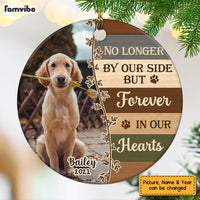 Personalized Dog Loss Memo Photo Circle Ornament NB152 23O58 thumb 1