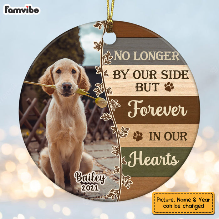 Personalized Dog Loss Memo Photo Circle Ornament NB152 23O58 1