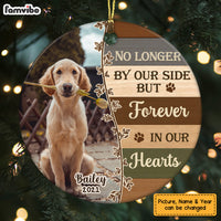 Personalized Dog Loss Memo Photo Circle Ornament NB152 23O58 thumb 1
