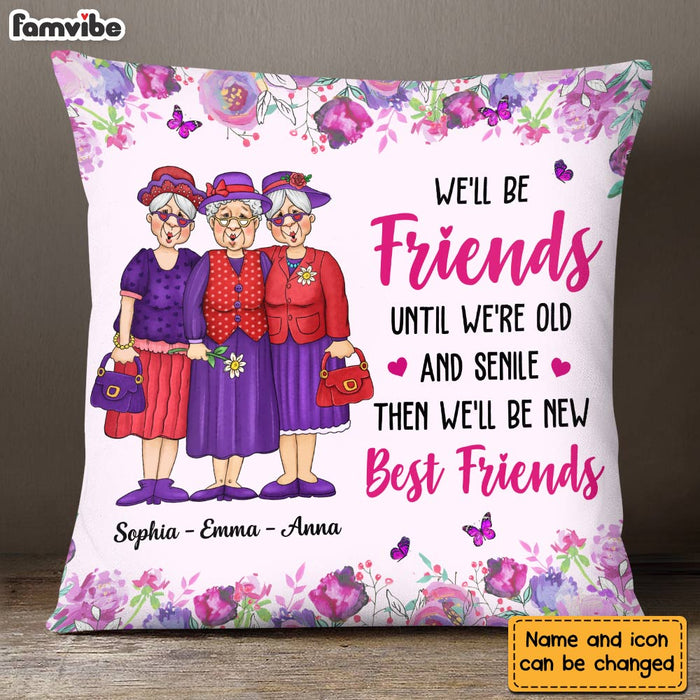 Personalized Old Friends Pillow NB234 85O28 1