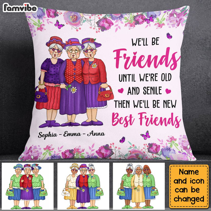 Personalized Old Friends Pillow NB234 85O28 1