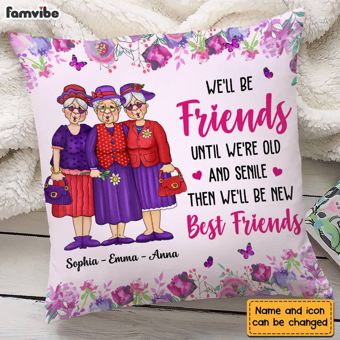 Personalized Old Friends Pillow NB234 85O28 1