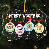 Personalized Merry Woofmas Dogs Benelux Ornament NB181 36O47 thumb 1