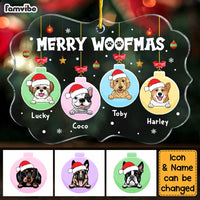 Personalized Merry Woofmas Dogs Benelux Ornament NB181 36O47 thumb 1