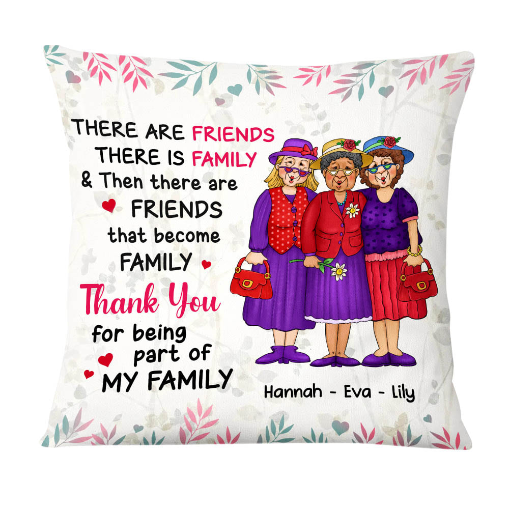 Personalized Friends Become Family Pillow NB222 32O58 Primary Mockup