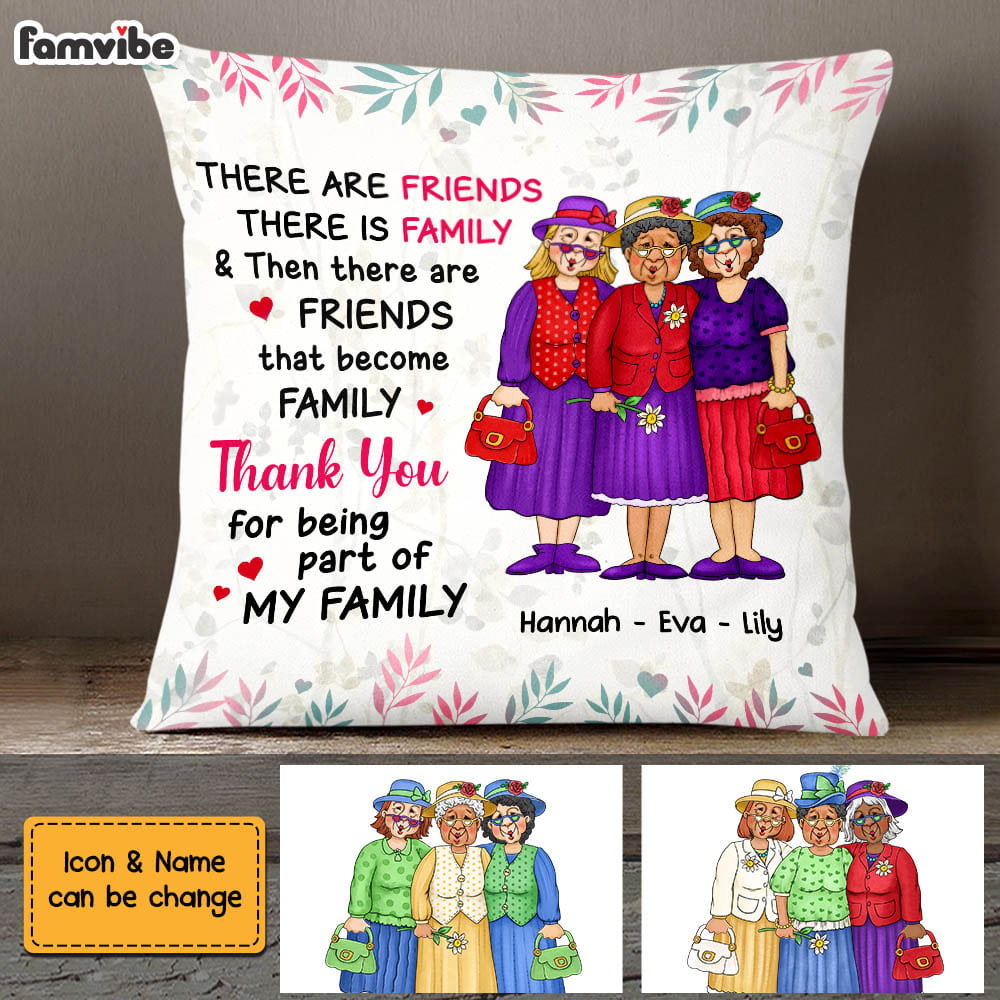 Personalized Friends Become Family Pillow NB222 32O58 Primary Mockup