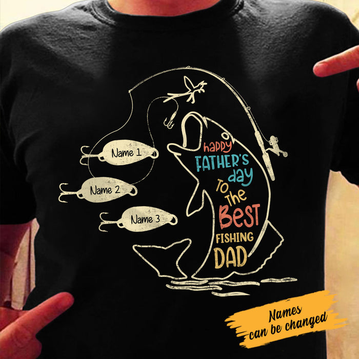 Personalized The Best Fishing Dad T Shirt MR222 65O58 - Famvibe