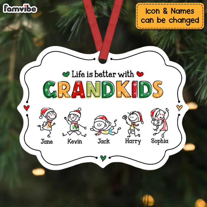Personalized Life Is Better With Grandkids Benelux Ornament NB143 23O69 1