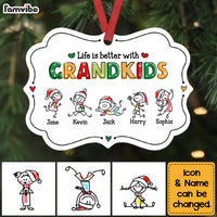 Personalized Life Is Better With Grandkids Benelux Ornament NB143 23O69 thumb 1