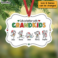 Personalized Life Is Better With Grandkids Benelux Ornament NB143 23O69 thumb 1