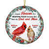 Personalized Heaven Is A Beautiful Place Circle Ornament NB147 36O47 1