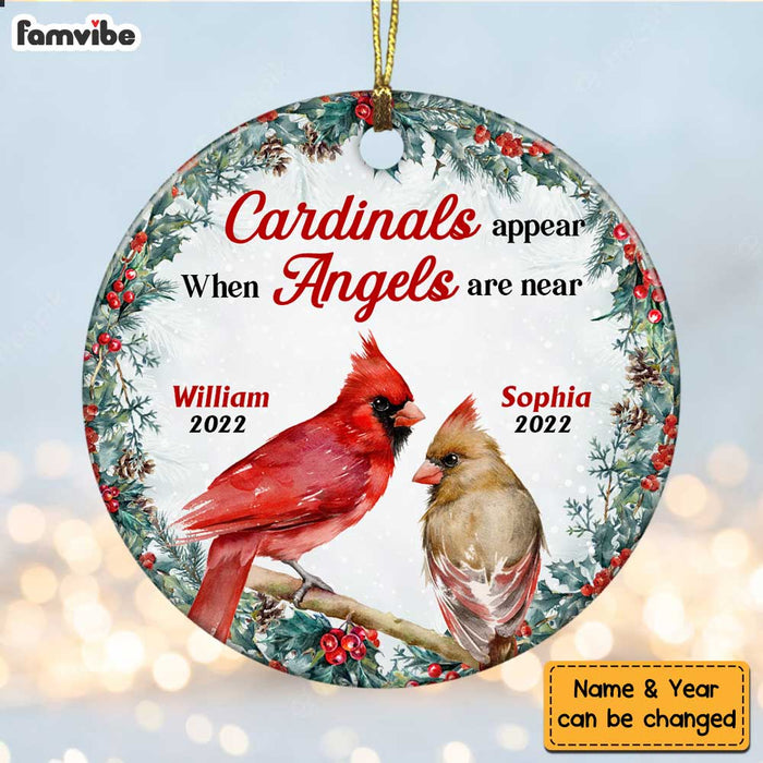 Personalized Heaven Is A Beautiful Place Circle Ornament NB147 36O47 1