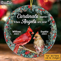 Personalized Heaven Is A Beautiful Place Circle Ornament NB148 36O47 thumb 1