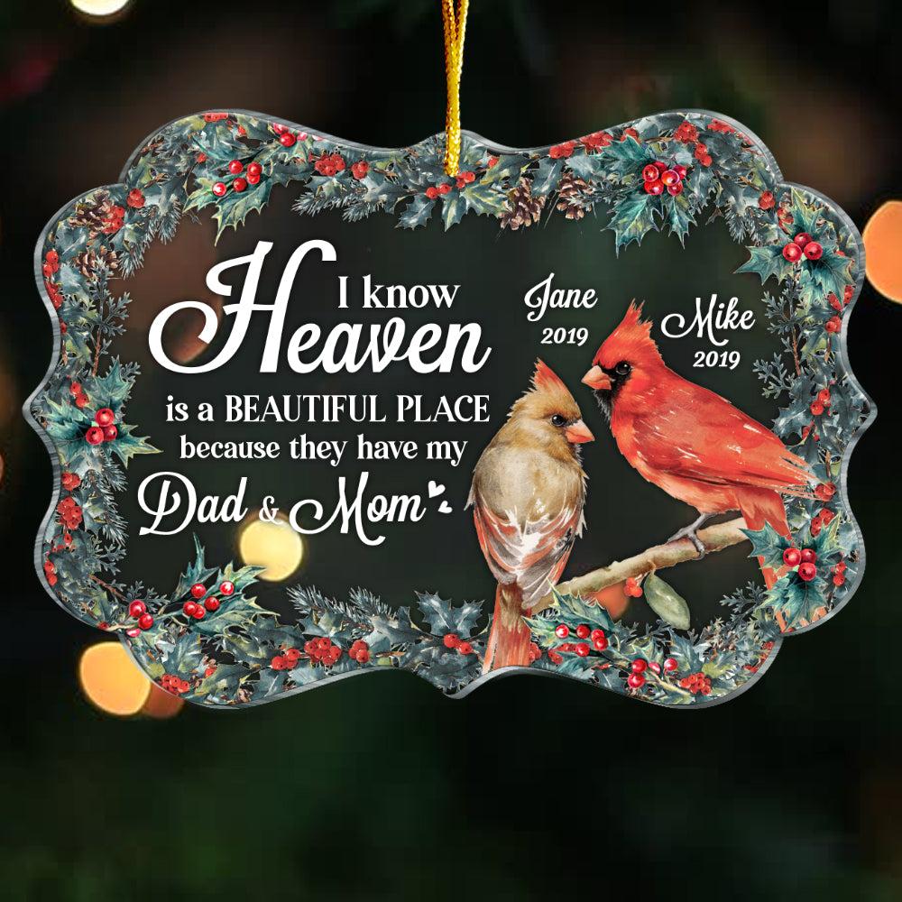 Personalized Heaven Is A Beautiful Place Benelux Ornament NB147 36O69 Primary Mockup