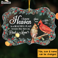 Personalized Heaven Is A Beautiful Place Benelux Ornament NB147 36O69 thumb 1
