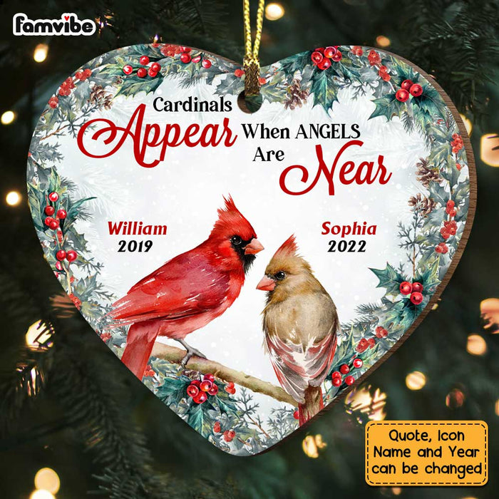 Personalized Heaven Is A Beautiful Place Heart Ornament NB149 36O47 1