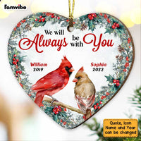 Personalized Heaven Is A Beautiful Place Heart Ornament NB149 36O47 thumb 1