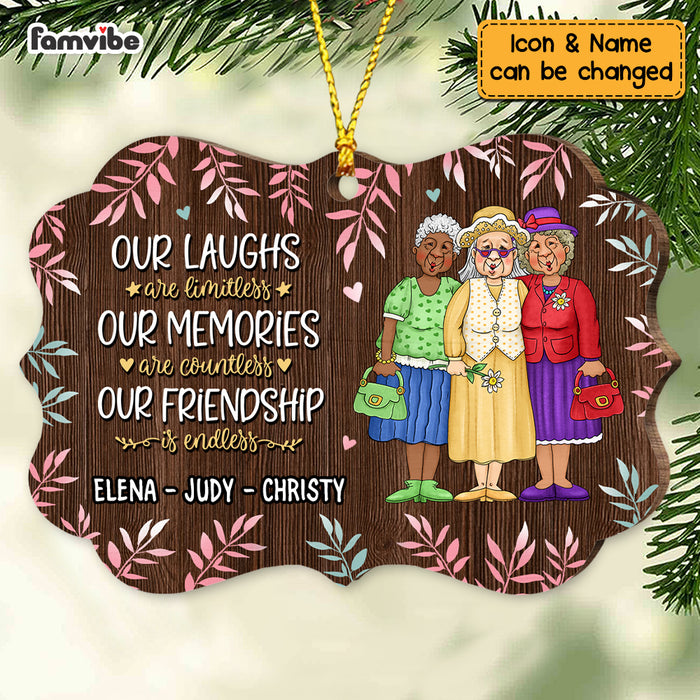 Personalized Friends Our Friendship Is Endless Benelux Ornament NB162 30O73 1