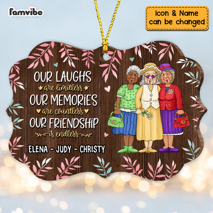 Personalized Friends Our Friendship Is Endless Benelux Ornament NB162 30O73 1