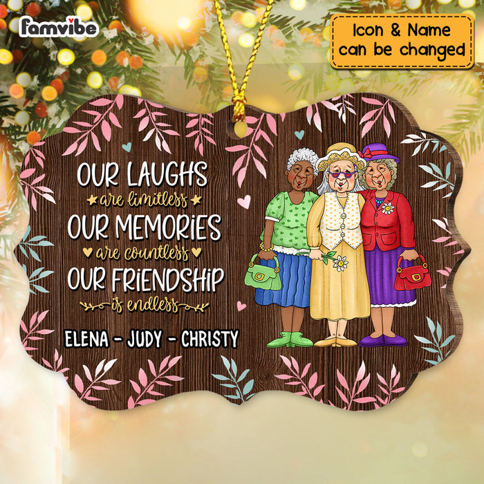 Personalized Friends Our Friendship Is Endless Benelux Ornament NB162 30O73 1