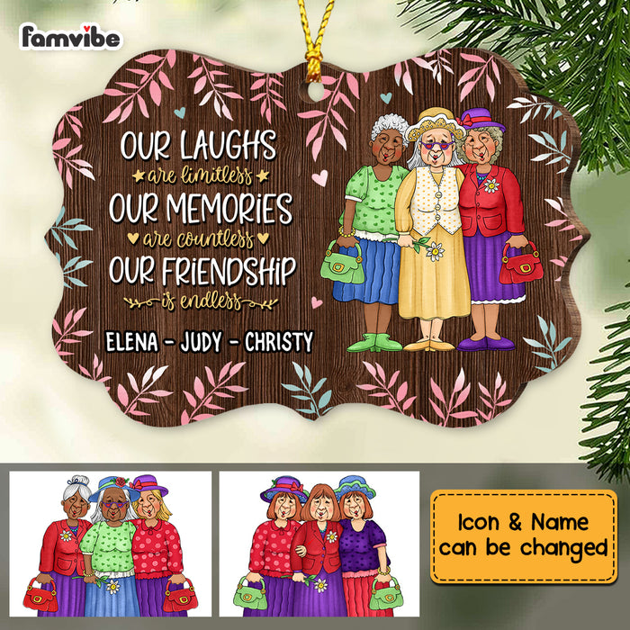 Personalized Friends Our Friendship Is Endless Benelux Ornament NB162 30O73 1