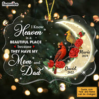 Personalized I Am Always With You Cardinal On The Moon Benelux Ornament NB101 30O47 thumb 1