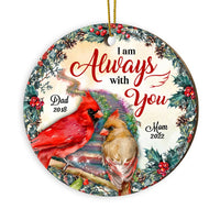 Personalized Memo Cardinal We Are Always With You Circle Ornament NB162 32O28 thumb 1